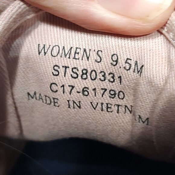 Sperry Sky Sail Metallic Twill Rose Dust Slip On Sneakers Women's Sz 9.5M - Picture 12 of 12